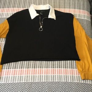 Longsleeve color block T-shirt -1